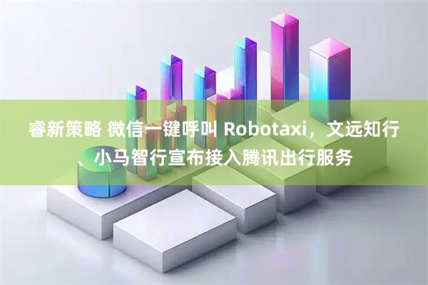 睿新策略 微信一键呼叫 Robotaxi，文远知行、小马智行宣布接入腾讯出行服务