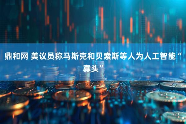 鼎和网 美议员称马斯克和贝索斯等人为人工智能“寡头”