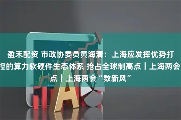 盈禾配资 市政协委员黄海清：上海应发挥优势打造自主可控的算力软硬件生态体系 抢占全球制高点｜上海两会“数新风”