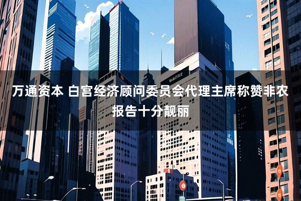 万通资本 白宫经济顾问委员会代理主席称赞非农报告十分靓丽