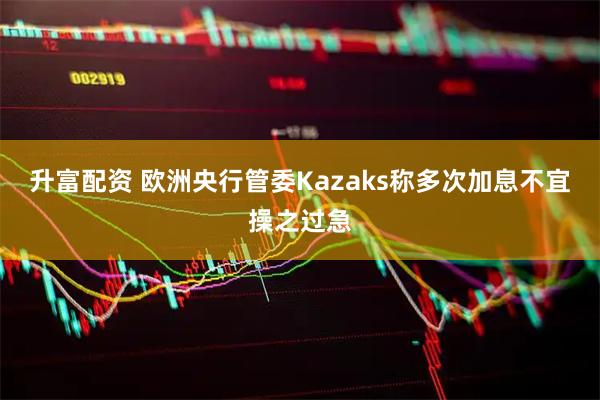 升富配资 欧洲央行管委Kazaks称多次加息不宜操之过急